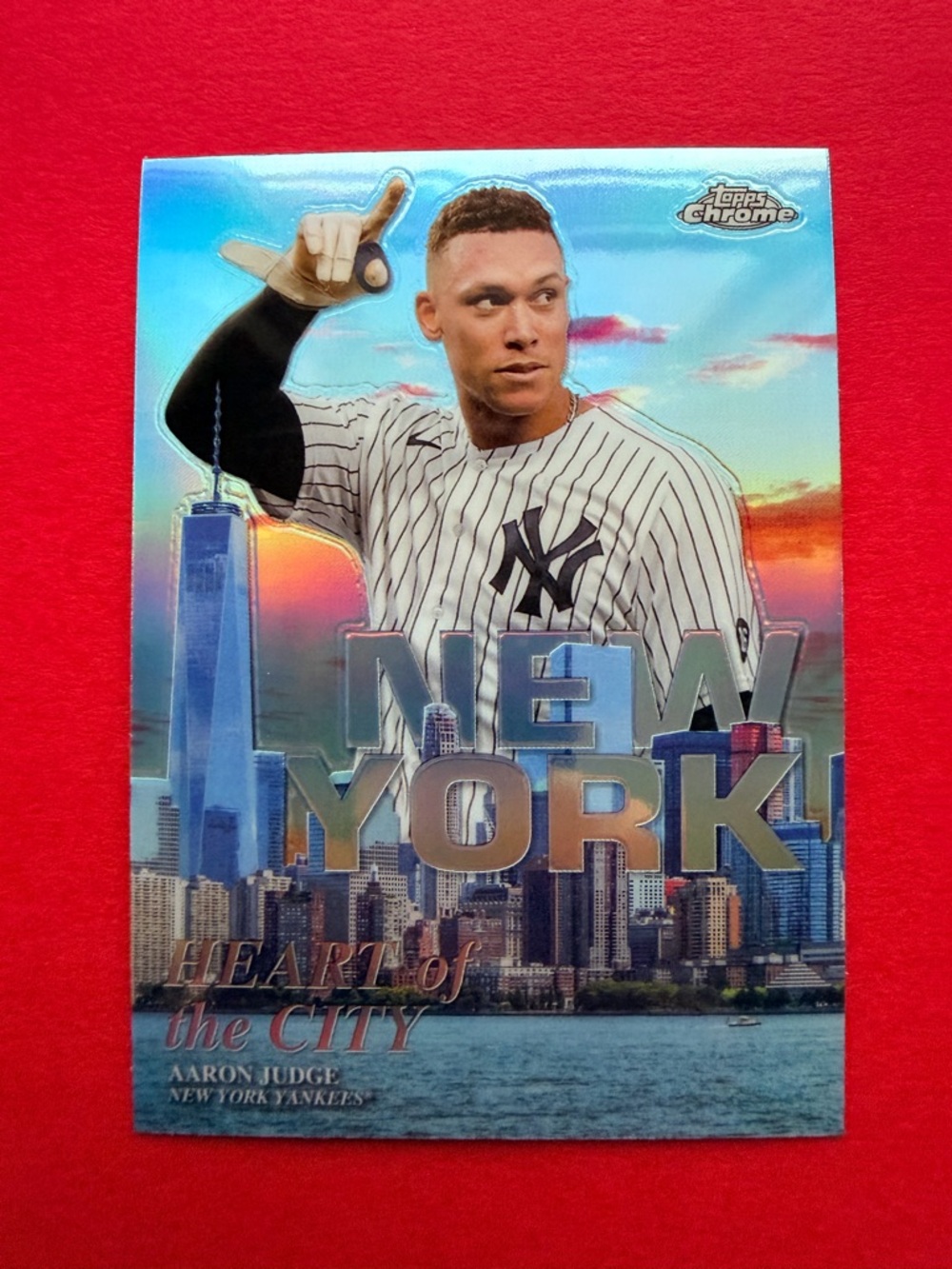 Topps Chrome Aaron Judge Refractor Heart of City